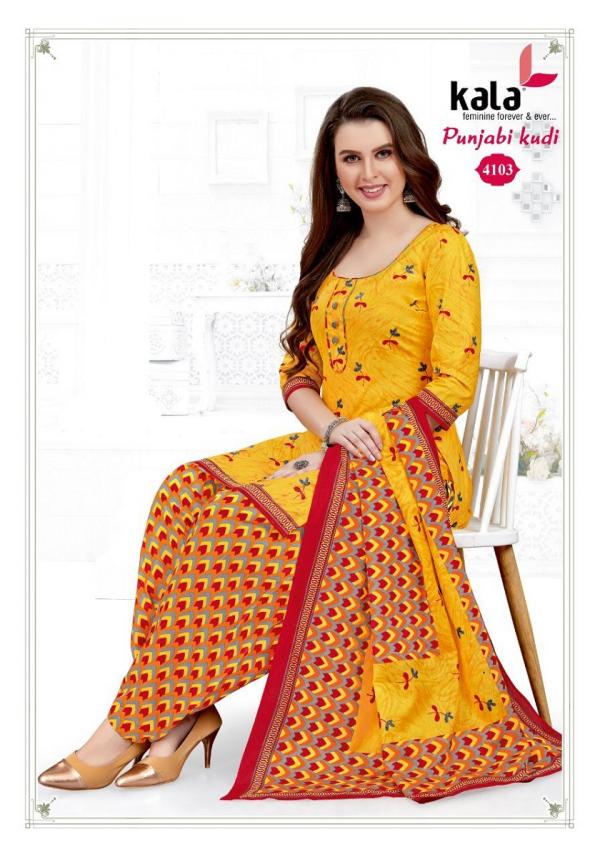 Kala Punjabi Kudi 3 Regular Wear Cotton Dress material